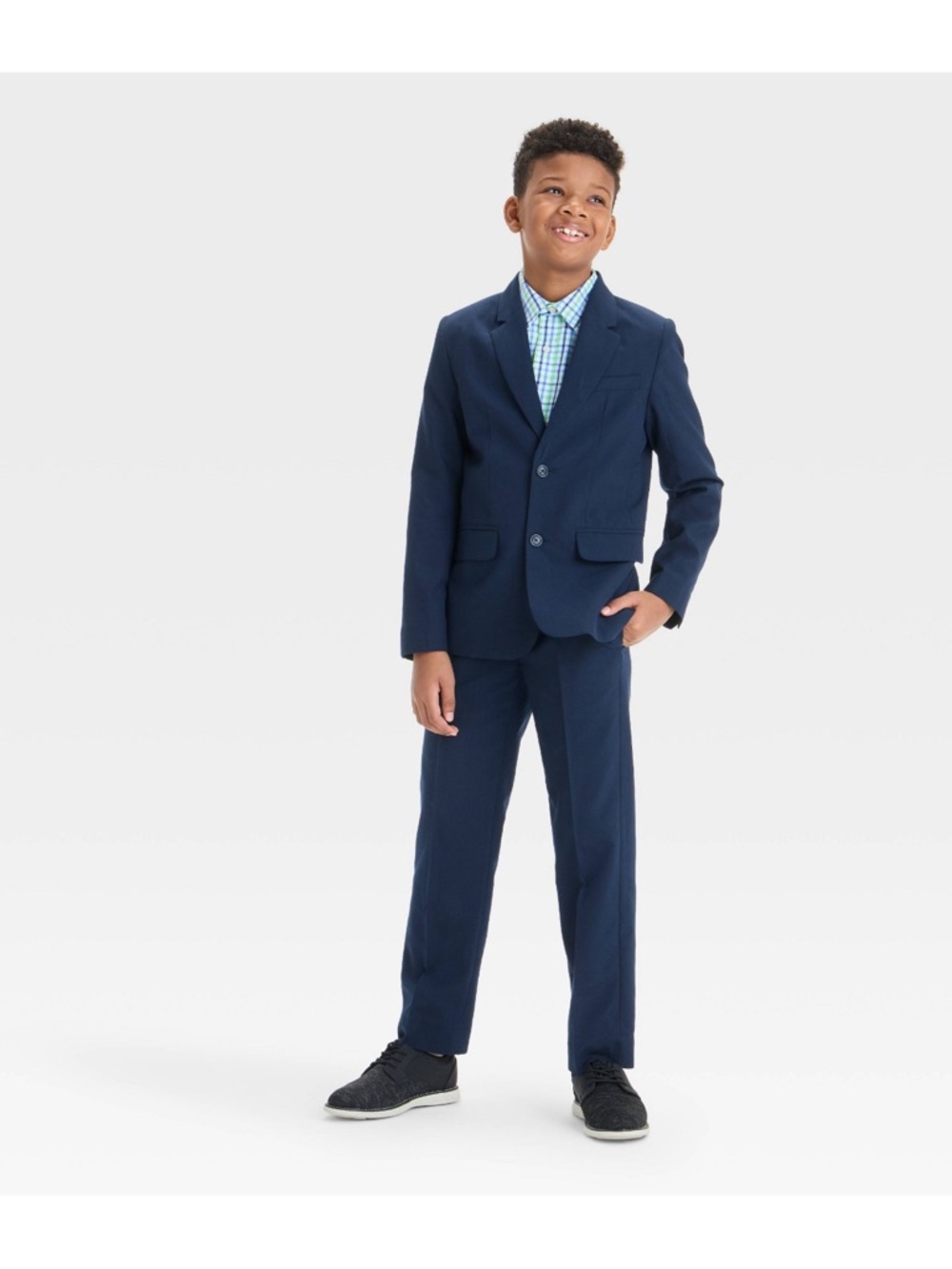 Boys Navy Suit Jacket
